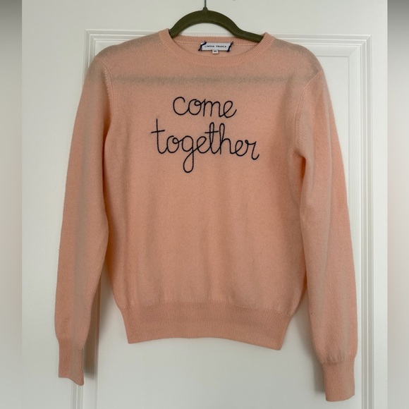 Lingua Franca Come Together Cashmere Crewneck